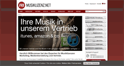 Desktop Screenshot of musiklizenz.net