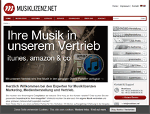 Tablet Screenshot of musiklizenz.net